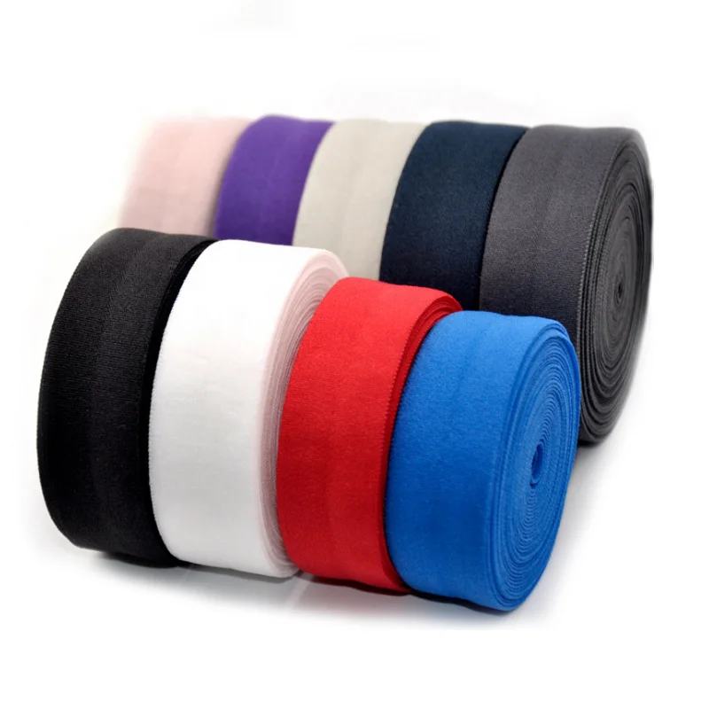 20mm wide double fold over piping tape elastic binding tape bias tape for garment