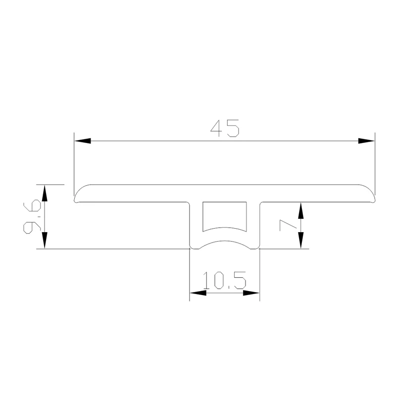 YP45,Raitto  Plastic Floor Skirting Strips PVC Edging Capping Strip Floor Edging Trim Strip