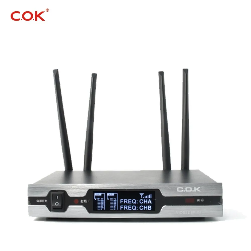 Двухканальный uhf беспроводной профессиональный караоке Набор для дома с ручными