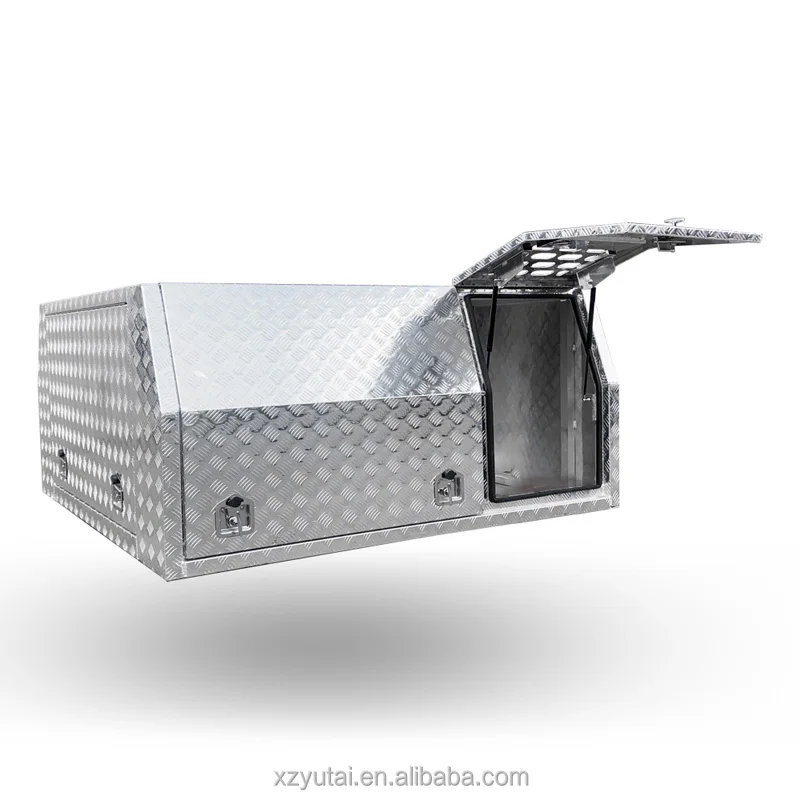 Dual/single/extra  cab aluminum ute tray and canopy with dog box and toolbox for pickup truck