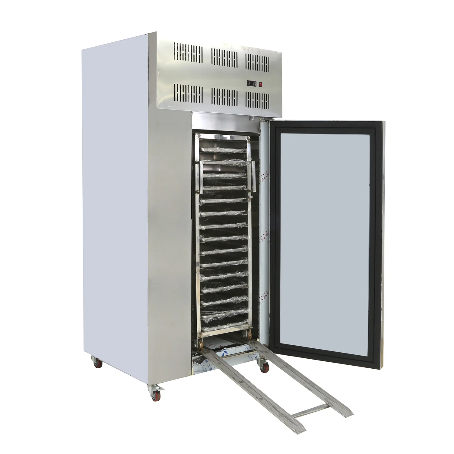 -45 degree 300L 500L 1000 Liter seafood meat snacks gelato quick freezing IQF blast freezer machine