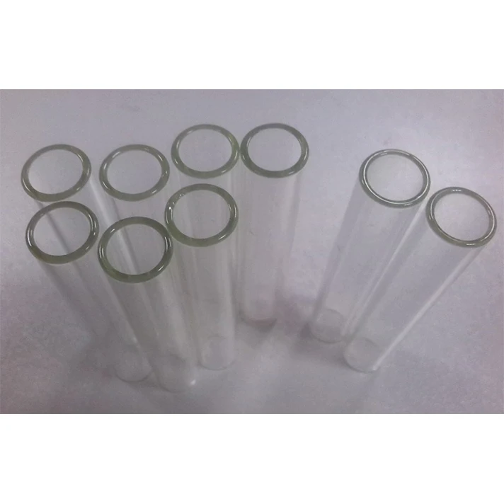 Fused quartz large diameter tubing open