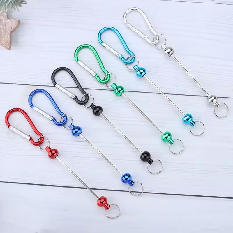 B3002 DIY бисер альпинистская застежка D-lock металлический крючок ключ маленькая рюкзак аксессуары для альпинизма пряжка