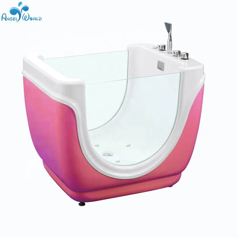 European Style Indoor  Led Lights Baby Spa Bath Freestanding l Massage Bathtub Baby Spa