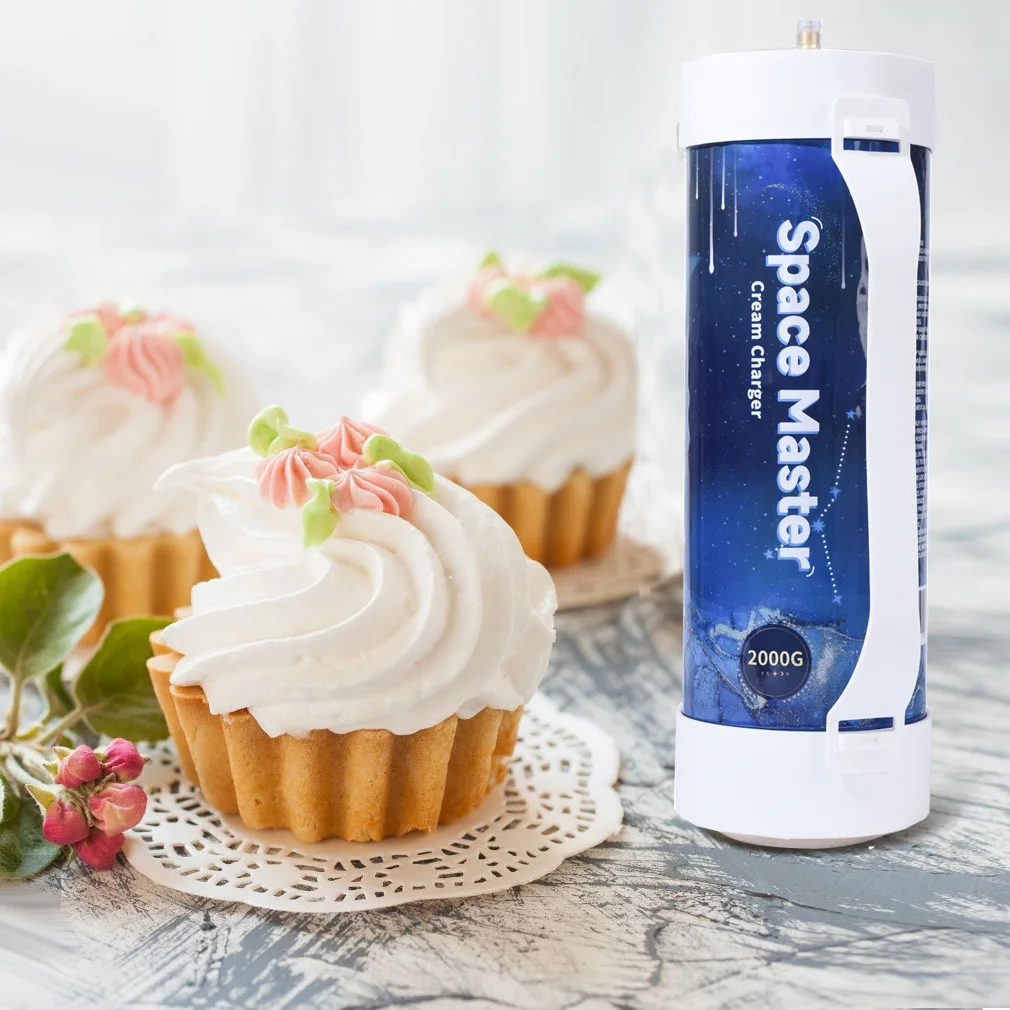 Food Grade Cream Charger Desert Tools Whipped 2kg Cream Charger Cylinder