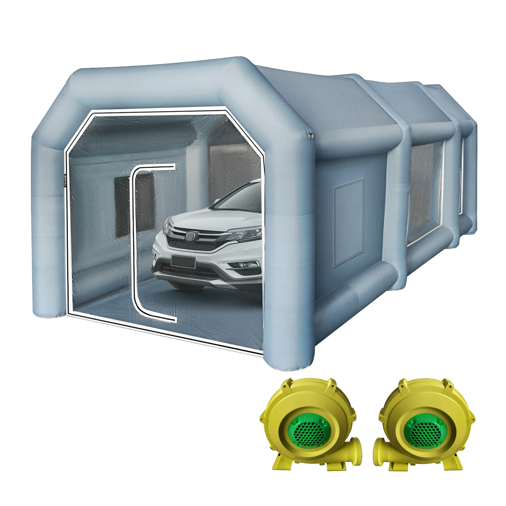  Amazon hot sale automobile inflatable giant car workstation tent baking spray tan booth paint booths