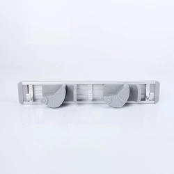Drop Shipping Multifunctional Rotatable Broom Holder No Punch Bathroom Mop Clip Wall-mounted Aluminium Alloy Mop Holder