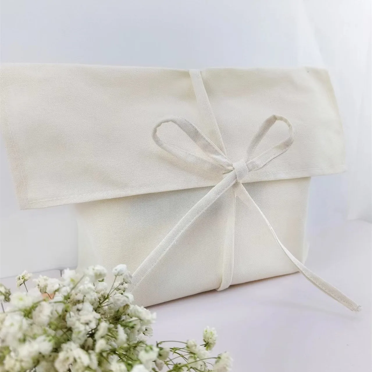Luxury custom printing logo envelope cotton packaging dust bag for handbags, clothes