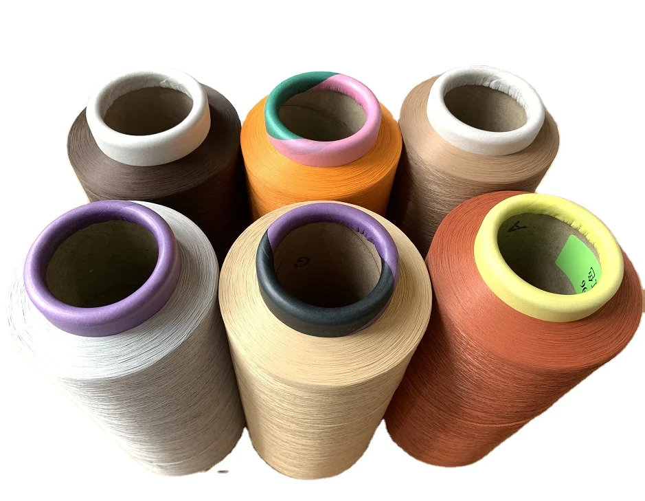Китай dope окрашенная полиэстерная пряжа вытянутая текстурированная нить 150/48 NIM для вязания