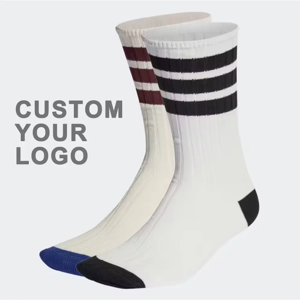 High quality cycling soccer non slip crew brand cotton grip men custom socks logo sports