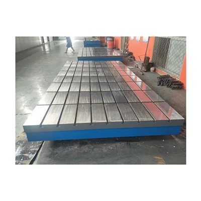 good quality precision cast iron surface plate with t-slot