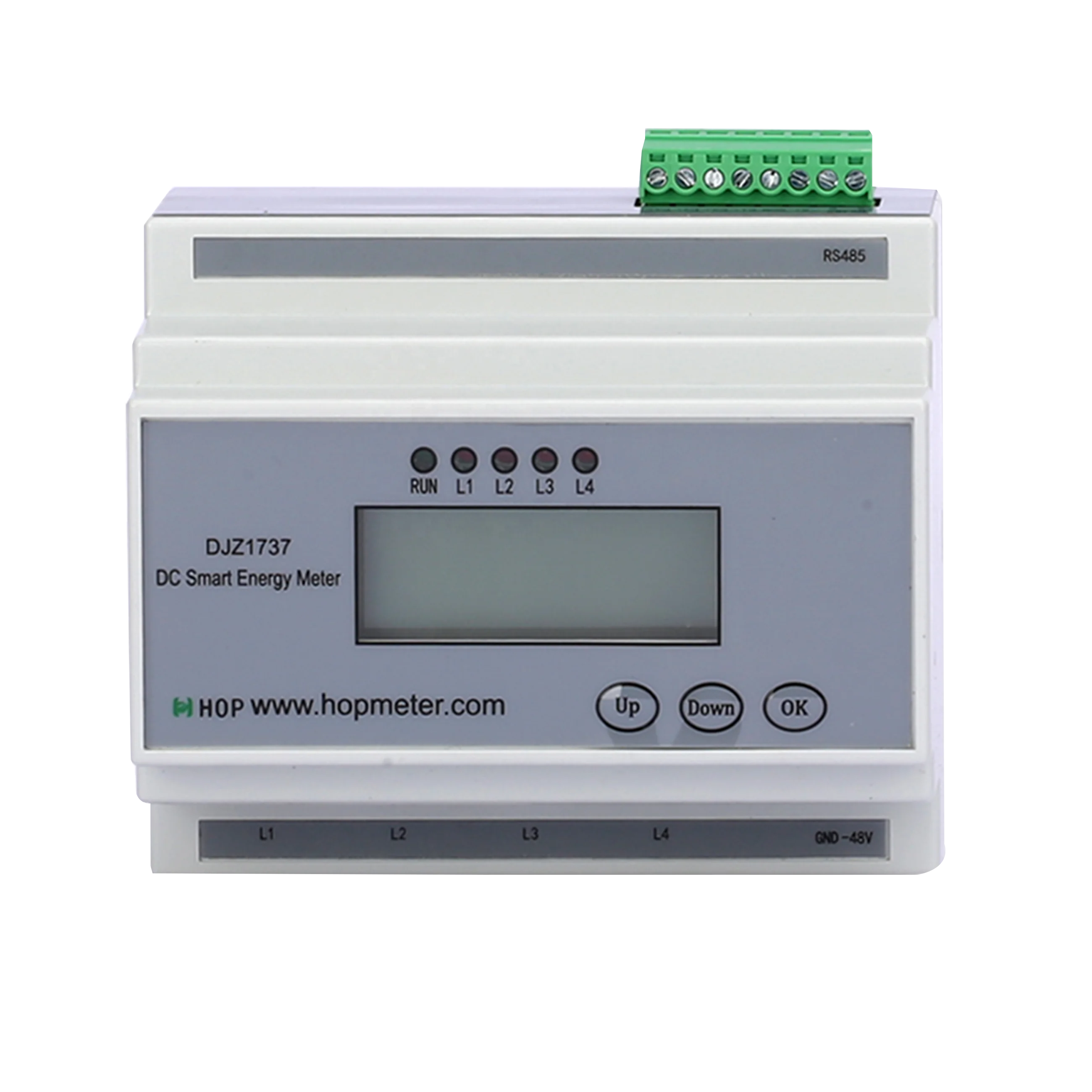 Многоканальный RS485 48 В мощность кВтч DC счетчик энергии на din-рейку Солнечный Modbus