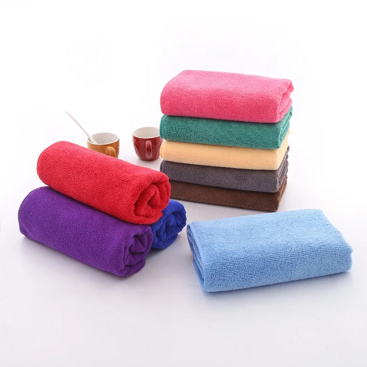 decai textile wholesale warp knit microfiber face towel soft salon towel microfiber hair drying towel 35x75