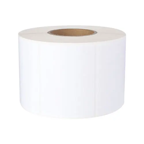 Hot Sell Customized Size Strong Glue Remove White Sticker Adhesive Label Roll