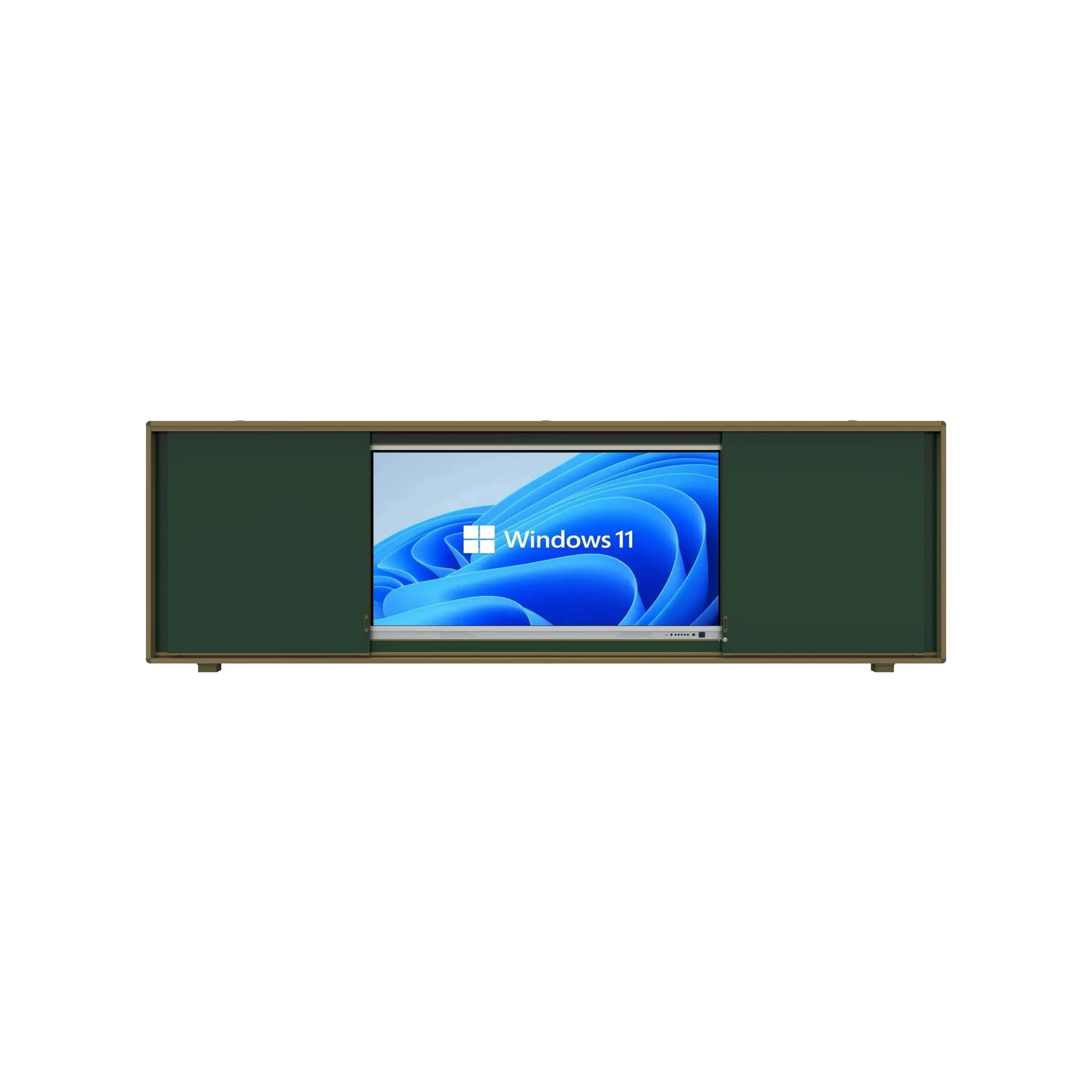 Hot sale built in 65  75  86 inch interactive Electronic panel horizontal sliding teaching writing Black Board