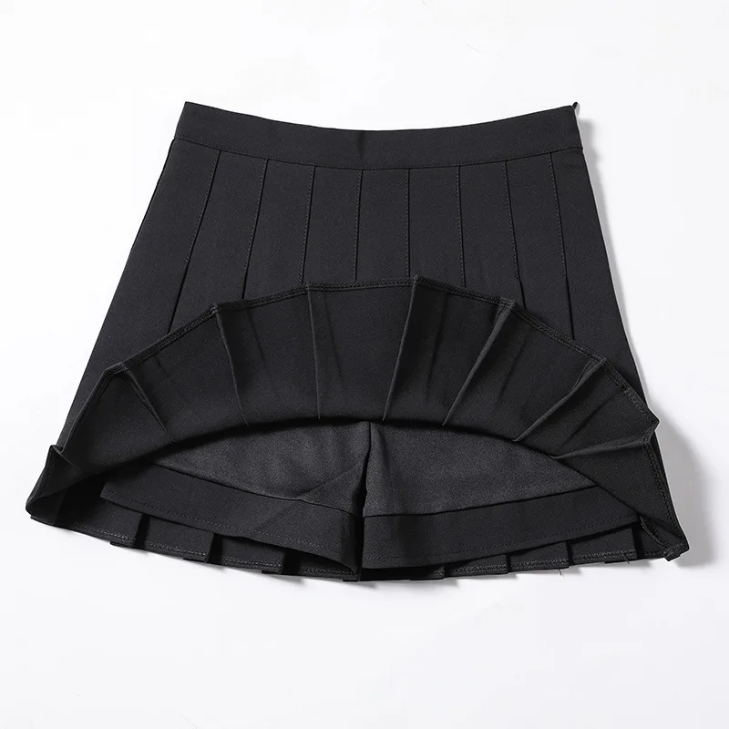 2022 Euphoria Women Fashion Summer High Waist Plaid Pleated Skirt  Female Mini A-Line Stitching Button Bottom Girls Dance Skirts