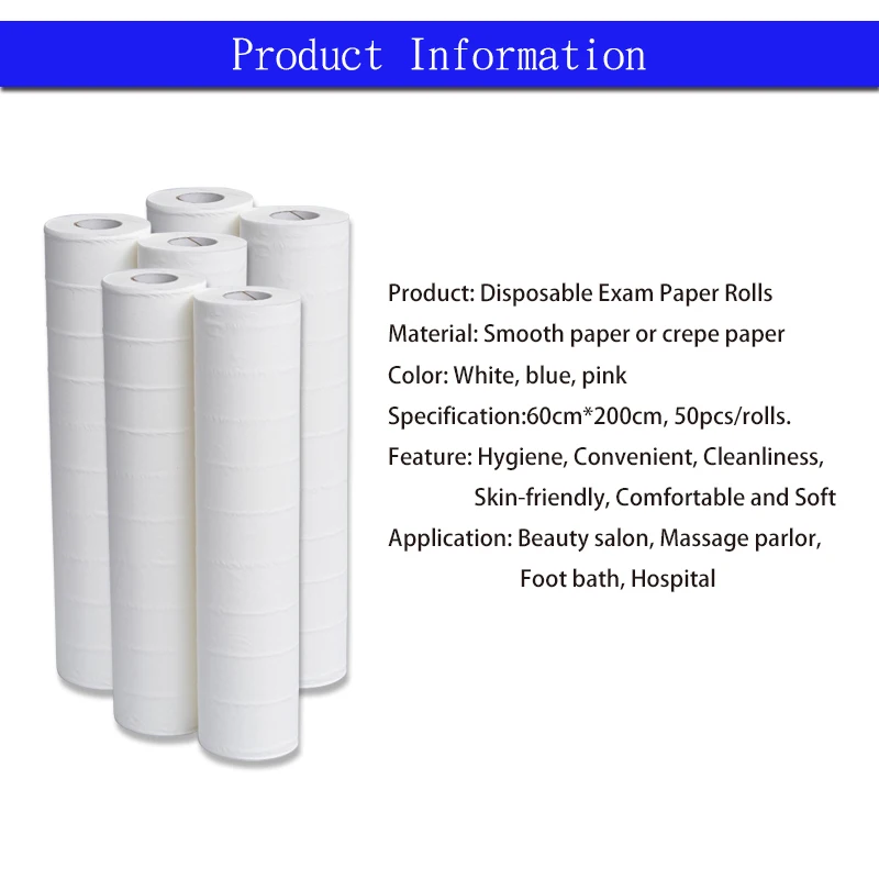 
OEM Hot Selling Exam Table Paper Standard Crepe 