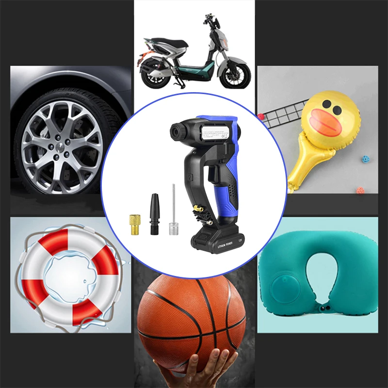 
Cordless Digital Tyre Inflators 160PSI Car Air Pump Lithium Battery 12V Air Compressors 