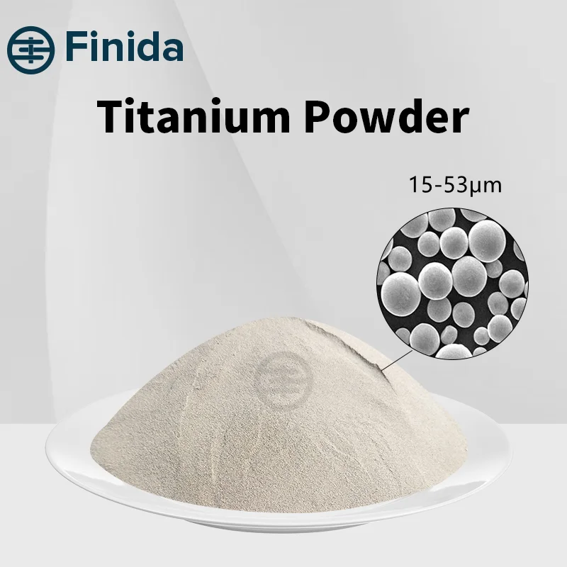 Hot Sales 15-53um Gas Atomizated High Purity 99.99% TA1 Pure Titanium Powders
