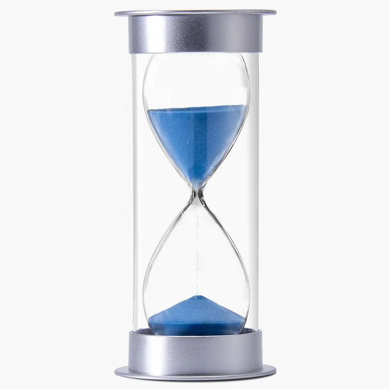 Decorative Silver Cover  Kids Eating Timing Restaurant Use Hourglass Sand Timer