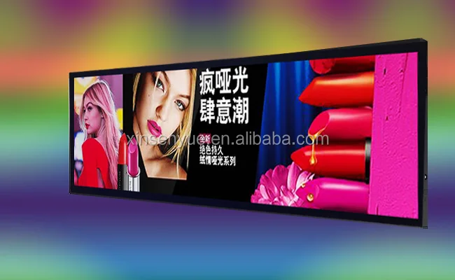 37 Inch Indoor Android System Ultra Wide Stretched Bar LCD Advertising Display