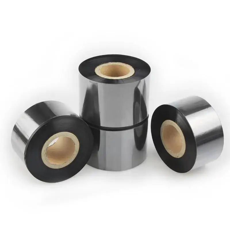 FINERAY Washable Printed Resin Barcode Ttr Ribbon 30mm 300m Thermal Transfer Ribbon For Satin Label