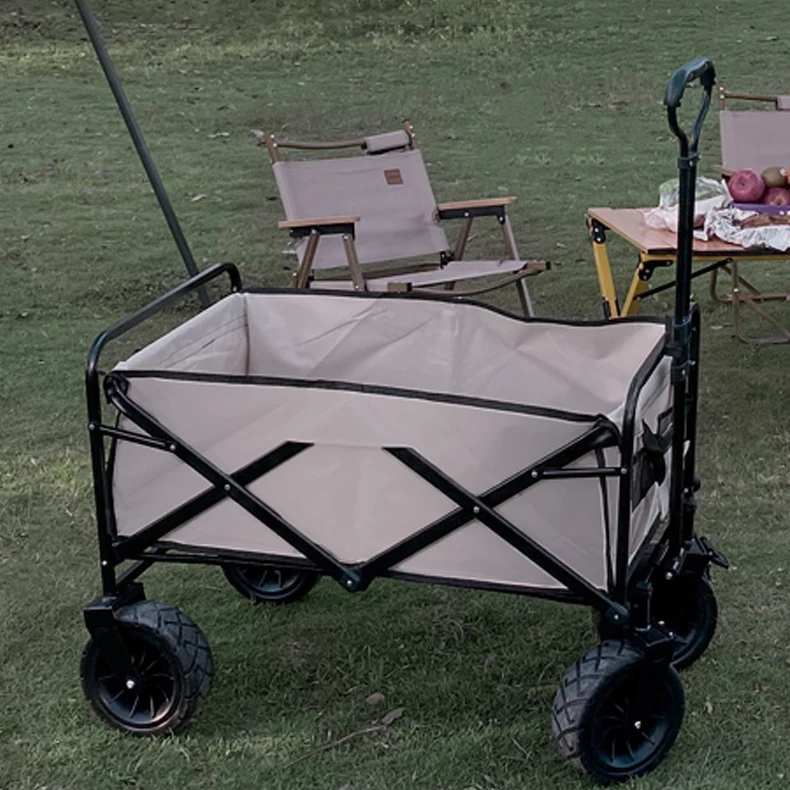 Outdoor Wagon Stroller for Children Picnic Beach Camping wagon Cart Portable Collapsible garden Wagon Adjustable Trolley