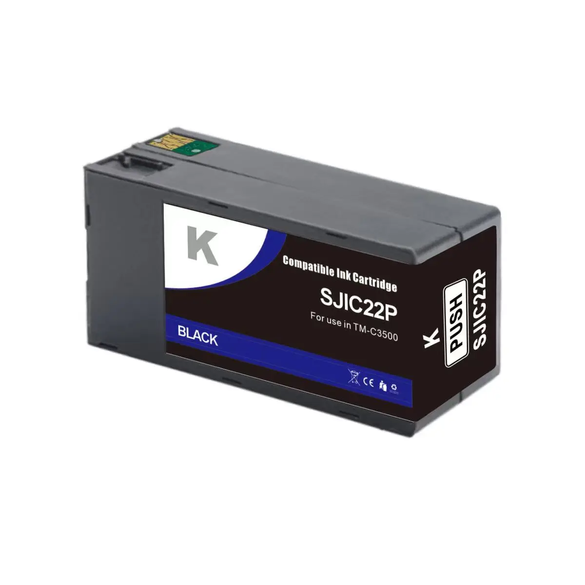 Совместимый чернильный картридж для epson TM C3500 с пигментными чернилами SJIC22P принтера этикеток