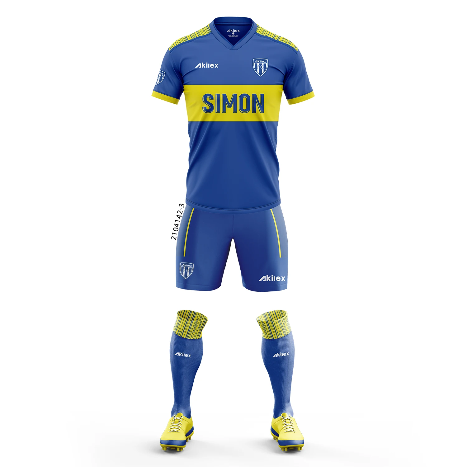 Оптовая продажа индивидуальная сублимация Высококачественная Мужская Футбольная форма для взрослых Akilex