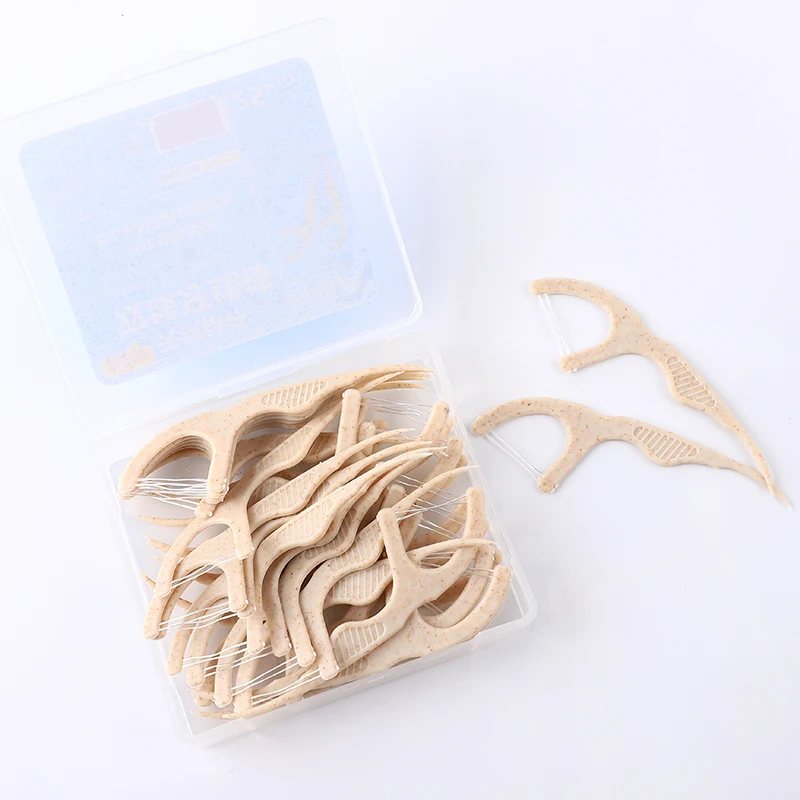 
Chinese Supplier plastic flosser pick nylon dental floss 