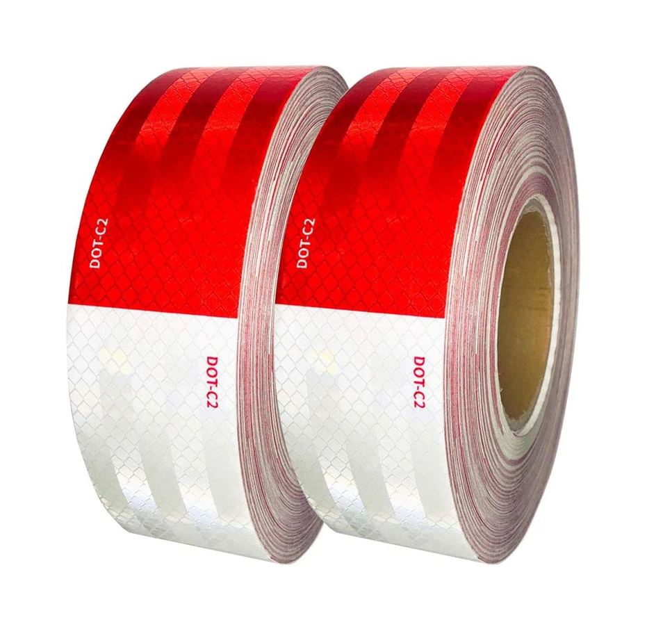 DOT-C2 Waterproof Reflective Tape Radium stickers Reflective Safety Tape for vehicle truck car trailer safety