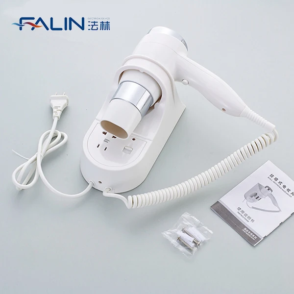 Фалин FL-2112B 1600 Вт высокой мощности фен с гальваническим покрытием, высокое качество настенный фен для волос