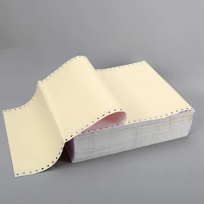 3-ply computer continuous printing carbonless receipt paper in sheet