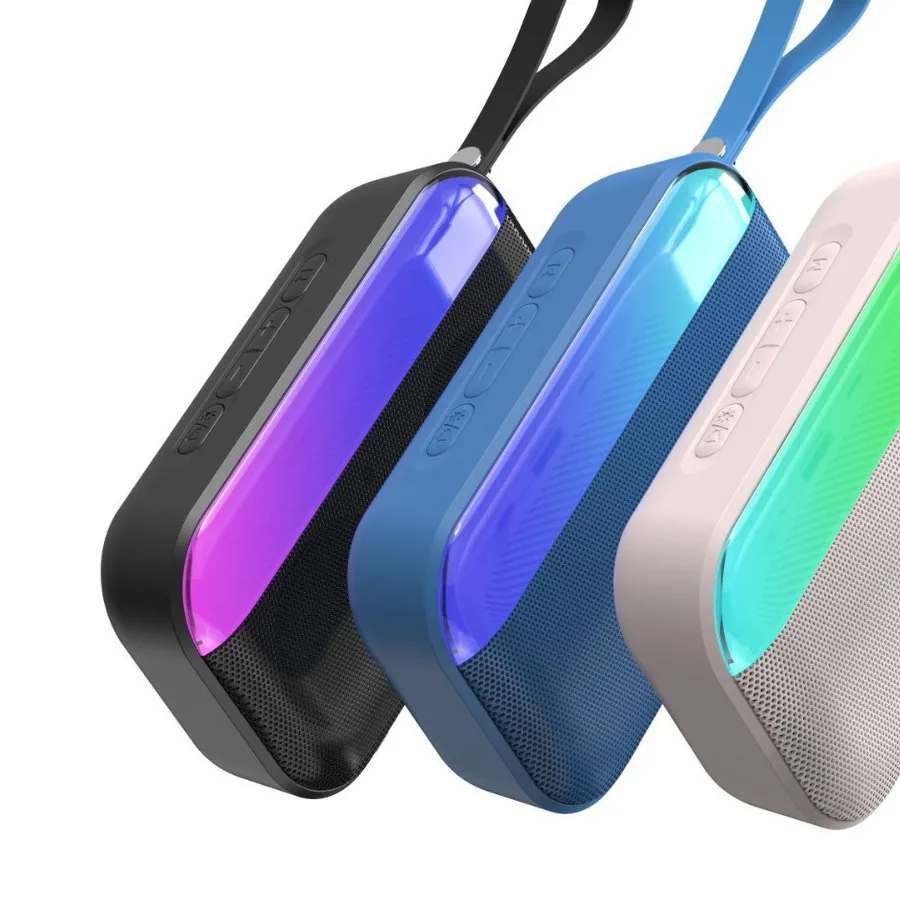 Outdoor portable handheld wireless bluetooh speaker high value mobile ambient light sound