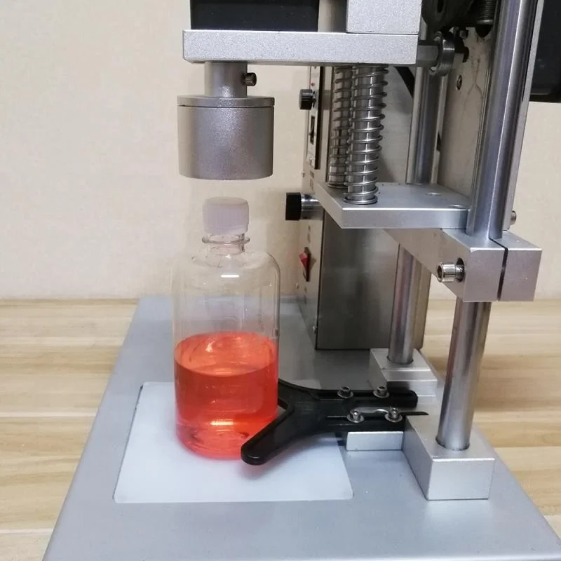 Semi Auto Shampoo Bottle 4 Wheels Twist Off Manual Capping Machine Hot Sale Pet Bottle Drink Pneumatic Screw Capping Machine