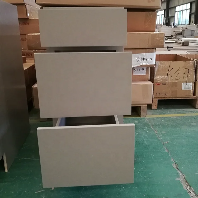 Soft Close Drawer Slides American MDF Kitchen Cabinet Units Design