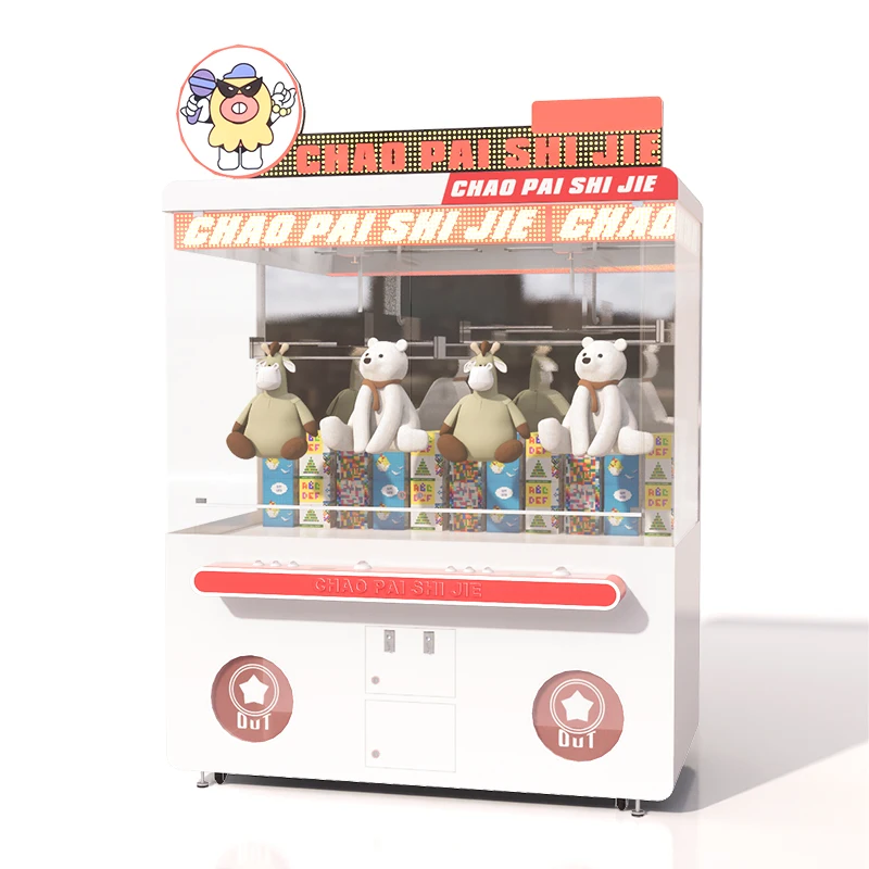 Coin Operated Redemption Game Machine Arcade Crane Claw Machine New Stuffed Plush Animals Claw Crane Redemption Game Machine