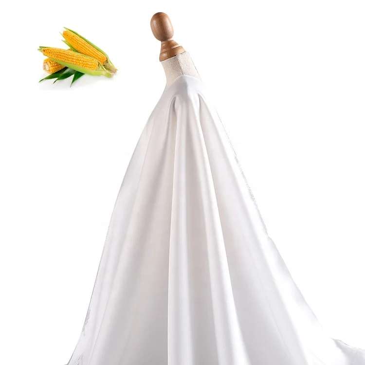 Eco friendly nonwoven 100% biodegradable PLA corn fiber  use for clothing environmental protection textile