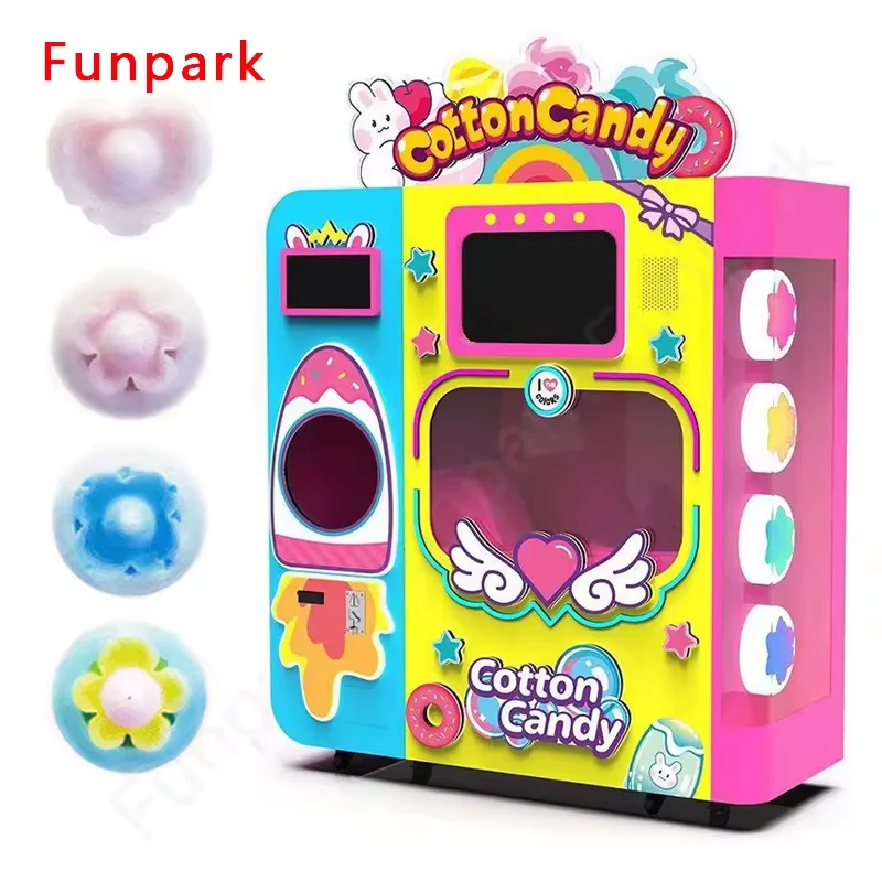 A Cotton Candy Machine Equivalent to a Cotton Candy Store Fully Automatic Cotton Candy Vending Machine for Lucrative Ventures