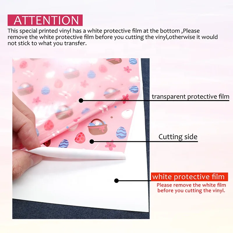 Sticky Customized Digital Heat Transfer Vinyl Heat Press Vinyl HTV Custom Printed Vinyl Pattern Iron On T-shirt Textile