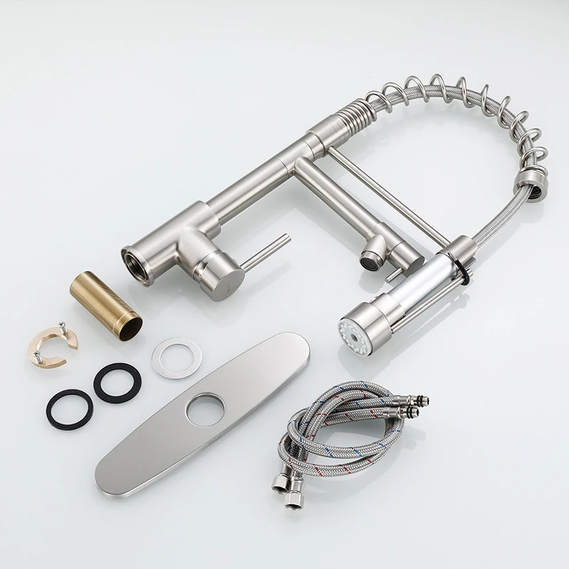 2024 New product Kitchen Faucet Brass Water Tap Modern Kitchen Taps  Pull Out Sprayer Kitchen Mixer Sink Faucets