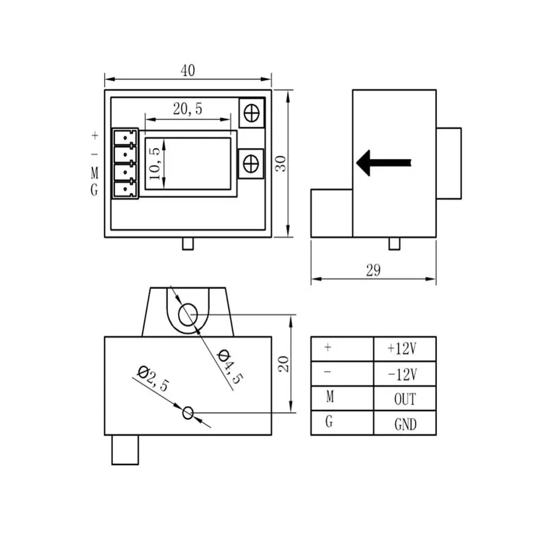 Hall Current Sensor Transformer Measuring AC and DC Input 50A 100A 200A 300A Smk2 Series Open Loop Current Sensor