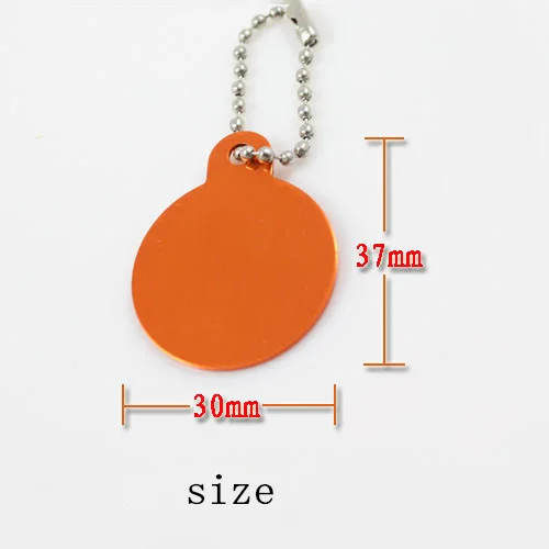 Wholesale Round Shape Aluminum Blank Metal Dog Tag 25mm 30mm Pet Name ID Tag