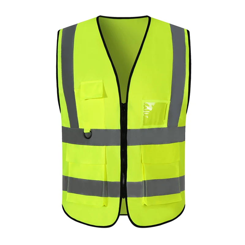 Wholesales Work Safety Vest With Pockets Canvas Summer Ansi Safety Green Vest Best Safety Vests for Men