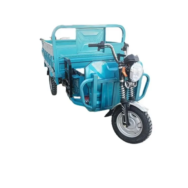 3-Wheel E-Tricycles for Cargo Transport Express Delivery Pickup in China for Adults iron material tricycle passenger tricycle