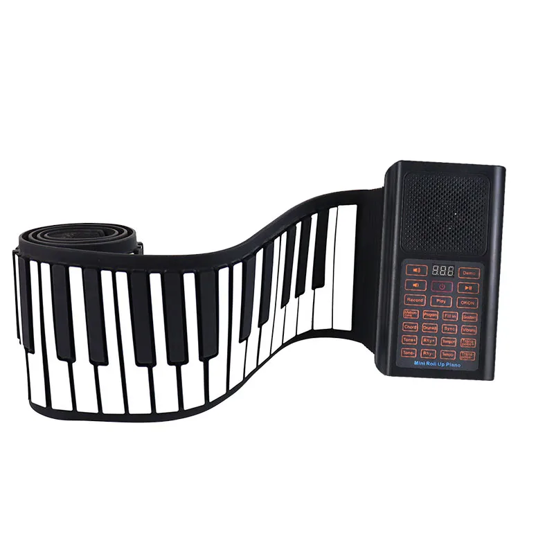 HQA2-88 2024 Hot Sale Professional Roll Up Piano Keyboard Electric Flexible Hand Roll Up Piano Hand Rolled Pianos