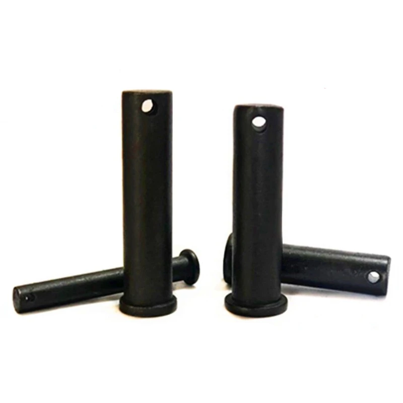 Black oxide Carbon Steel Grade 4.8 8.8 10.9 12.9 Clevis Pins With Head Pins With Split Pin Hole ISO2341