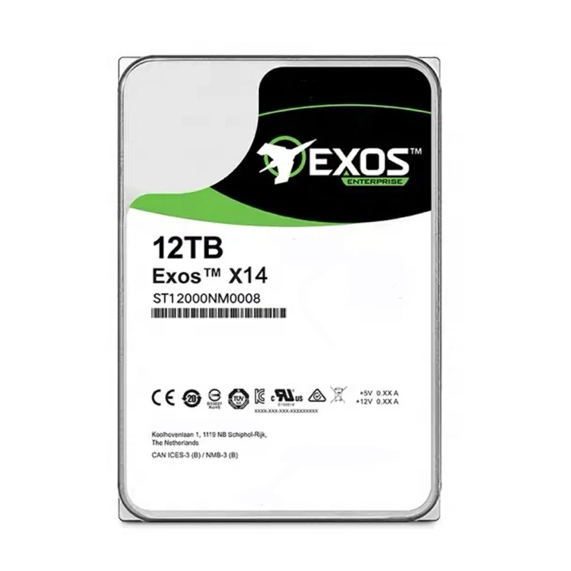 ST12000NM0007 для Seagate Exos X12 12TB стандартная модель 512e SATA 6 Gb/s 256MB корпоративный жесткий диск ST12000NM0027