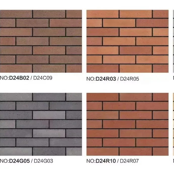 Popular high quality fireproof clay brick split wall tile 60x240X11MM outdoor indoor decoration