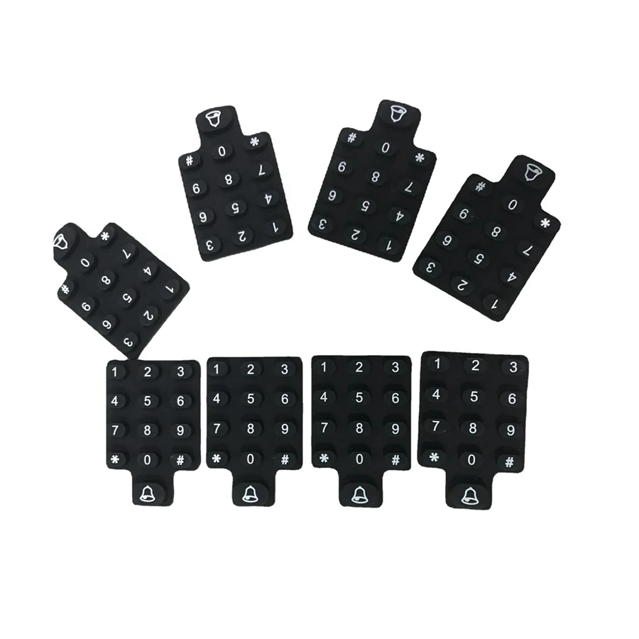 Customized waterproof conductive push buttons electronic silicone rubber keypads